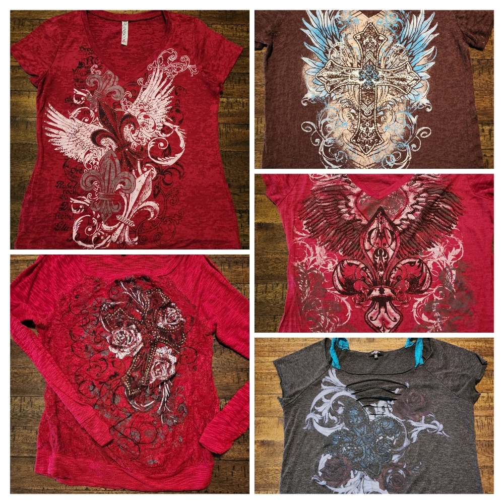 Bundle of 5 Ladies Ransom Shirts